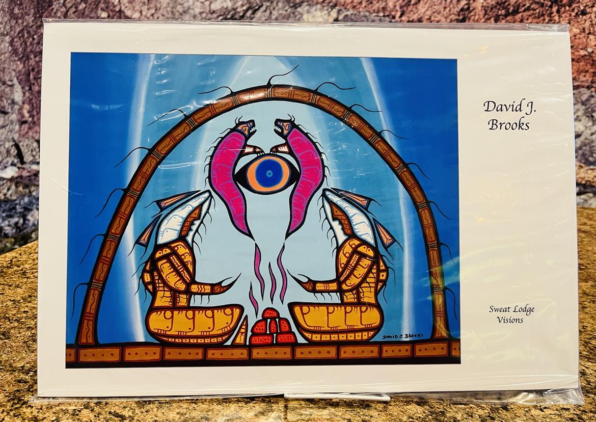 Swear Lodge Visions Print by David J. Brooks