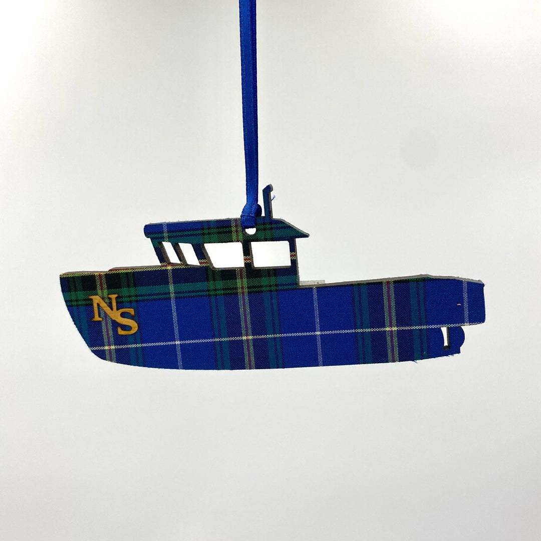 Lobster boat ornament