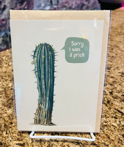 Sorry I was a Prick Greeting Card
