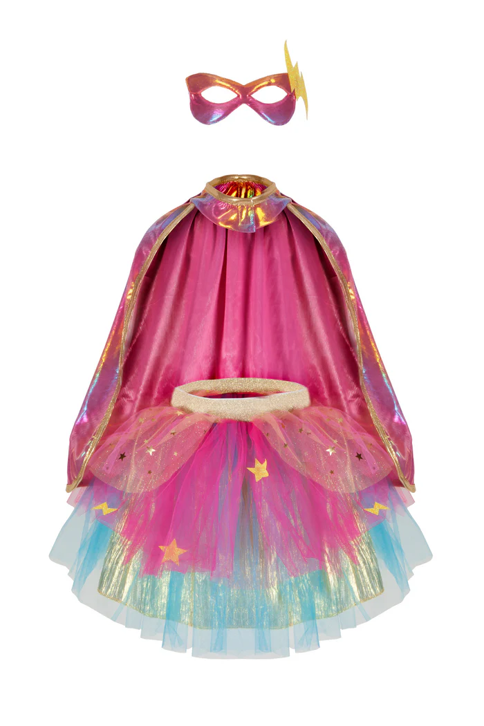 Superduper cape, tutu and mask